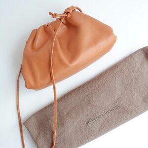 Authentic Preowned Bottega Veneta Brown Leather Mini Pouch Crossbody Bag